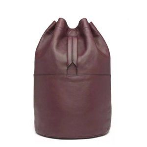 RAG & BONE Walker Cinched Drawstring Leather Backpack Bag